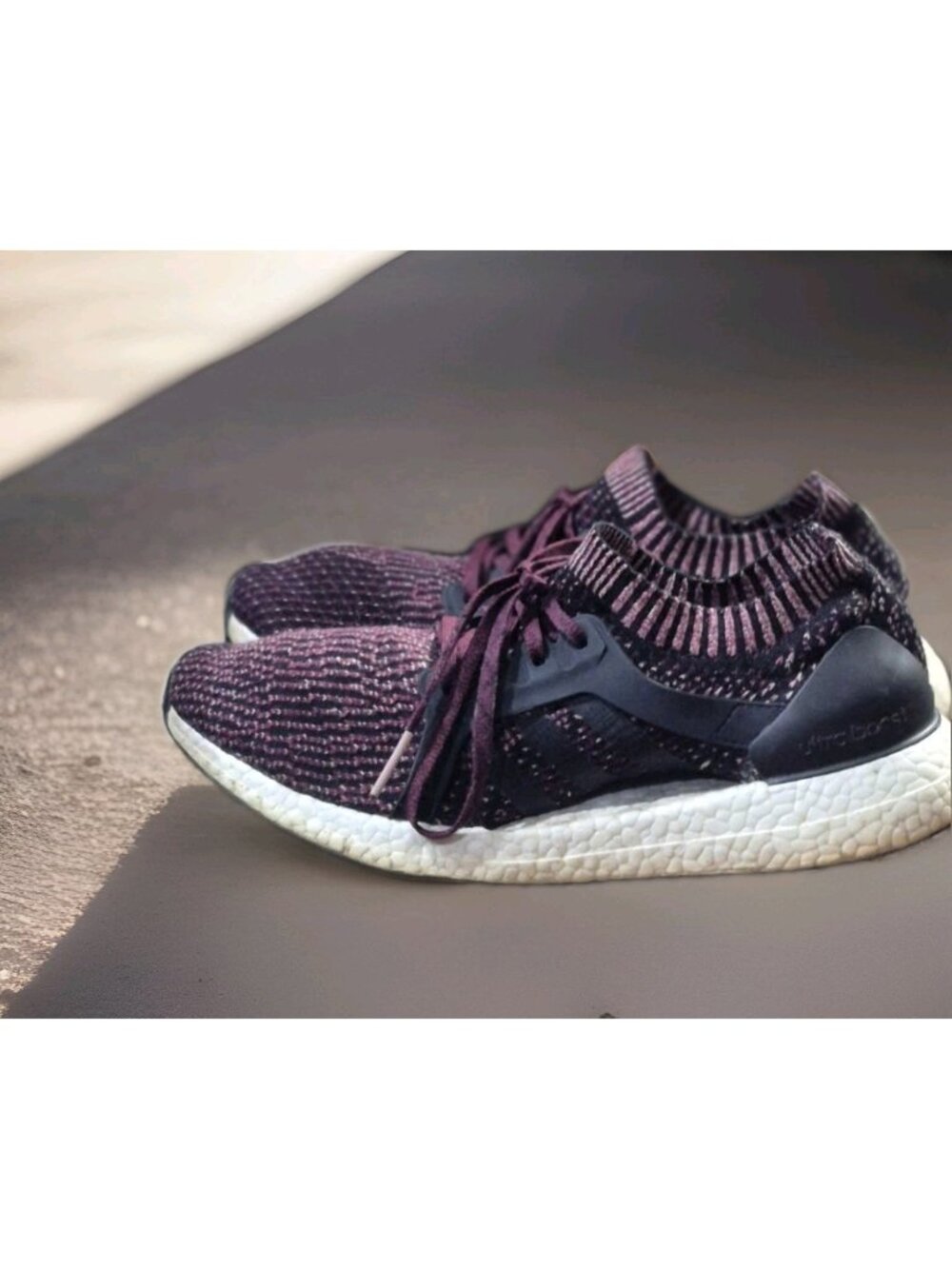 adidas UltraBOOST X Black Mystery/ Ruby Run Athletic Shoes Women's Size 10